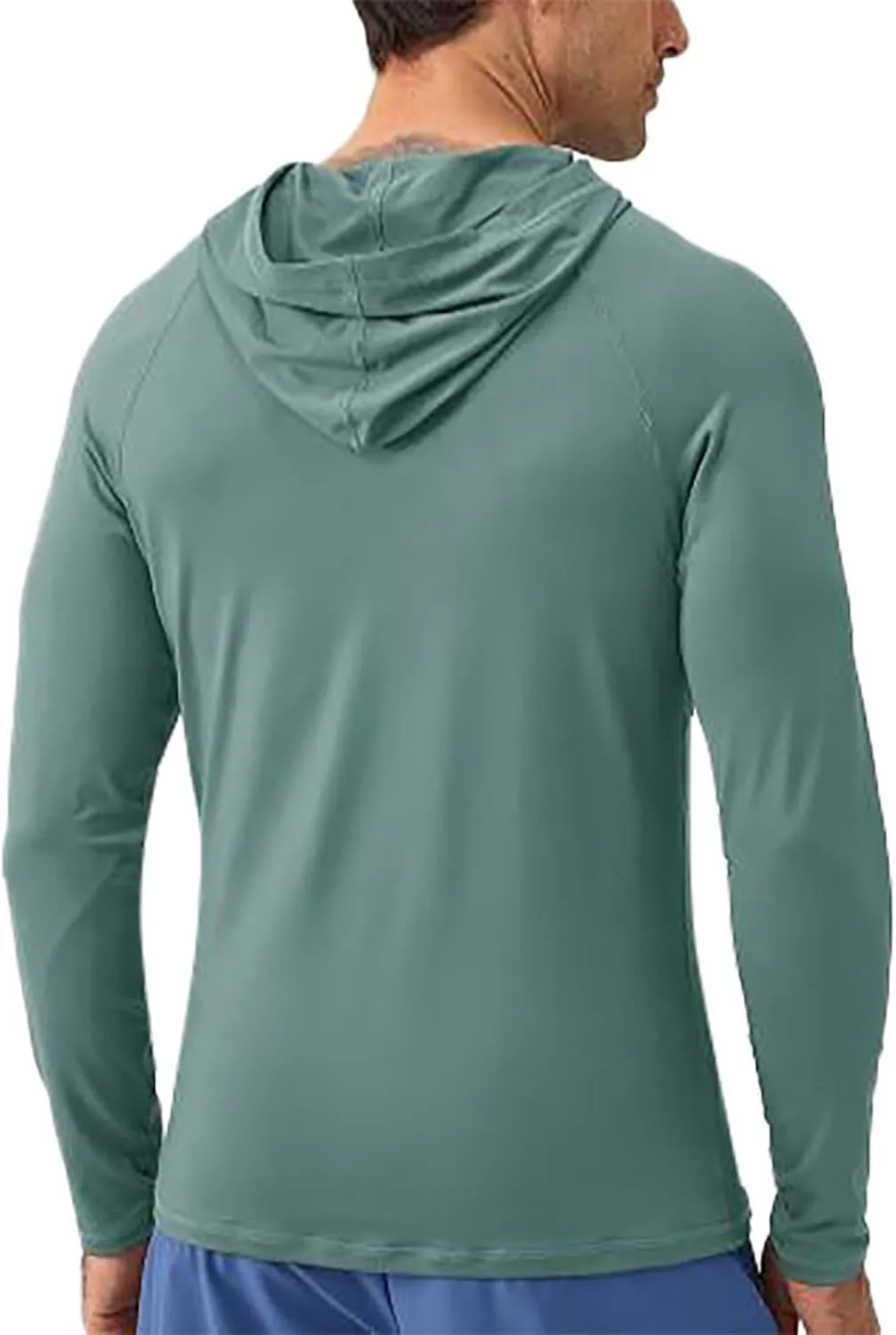 2025 Men's Sports Hoodie Hooded Absorption Quick Drying Fitness Jacket Slim Running Training Long Sleeve