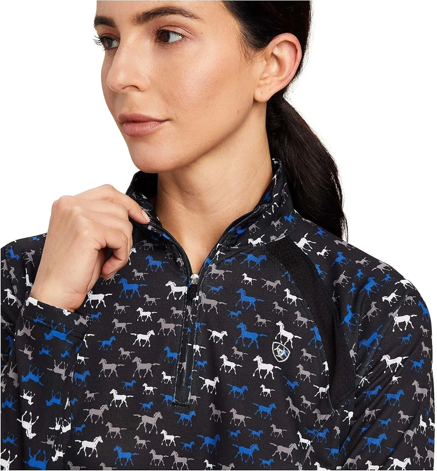 ARIAT Women's Sunstopper 2.0 1/4 Zip Baselayer
