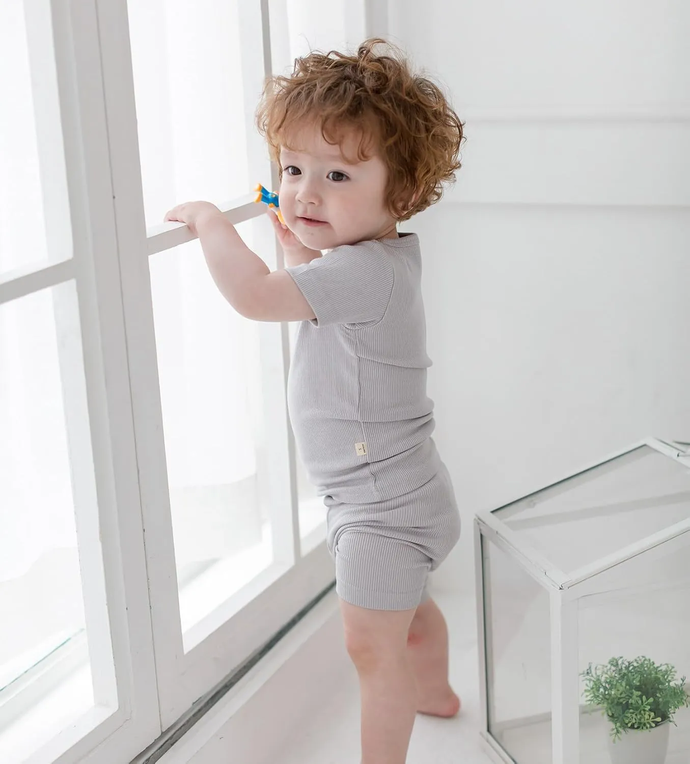 AVAUMA Toddler Short Pajamas Set 6M-10 Years Baby Boys Girls Kids Snug fit Ribbed Sleepwear pjs for Daily Life Style