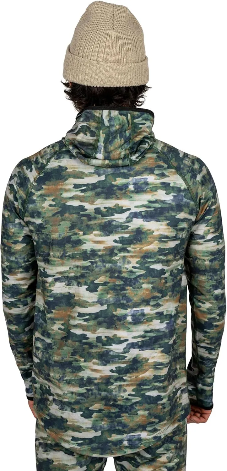 BLACKSTRAP Men's Summit Base Layer Hoodie Long Sleeve, Full Contoured Hood, Maximum Warmth and Comfort, [insert color]