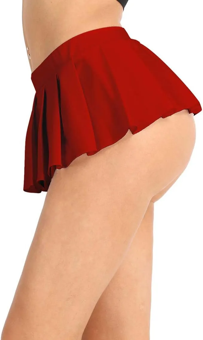CHICTRY Women's Schoolgirl Pleated Miniskirt Cosplay Lingerie Sleepwear