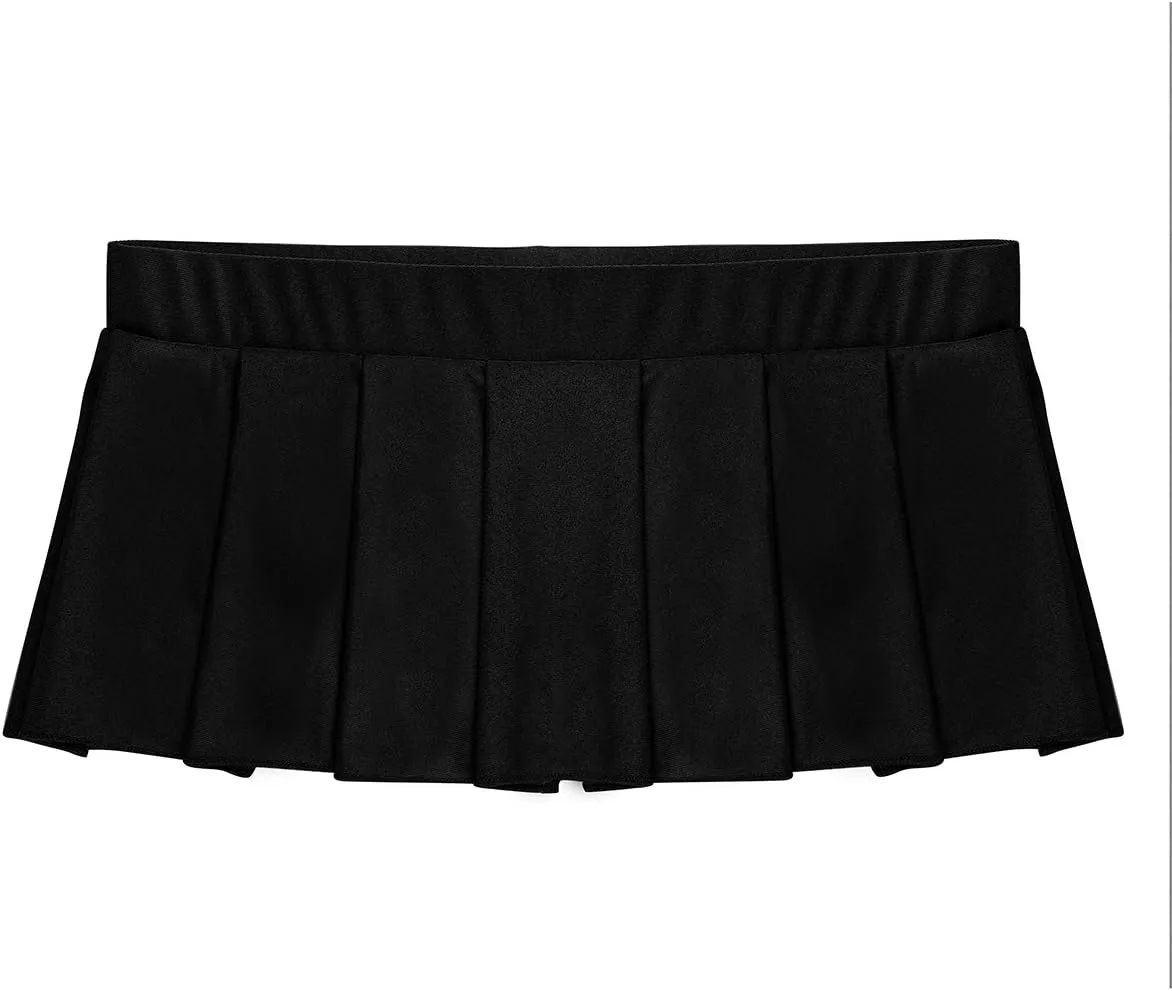CHICTRY Women's Schoolgirl Pleated Miniskirt Cosplay Lingerie Sleepwear