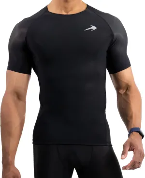 CompressionZ Men's Compression Shirt - Athletic Base Layer for Workouts Running Dry Fit Athletic Training