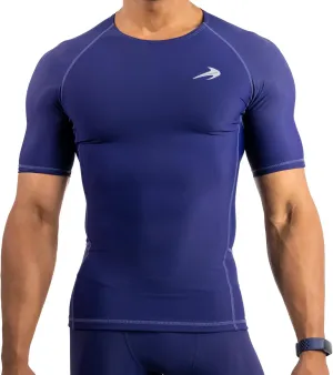 CompressionZ Men's Compression Shirt - Athletic Base Layer for Workouts Running Dry Fit Athletic Training