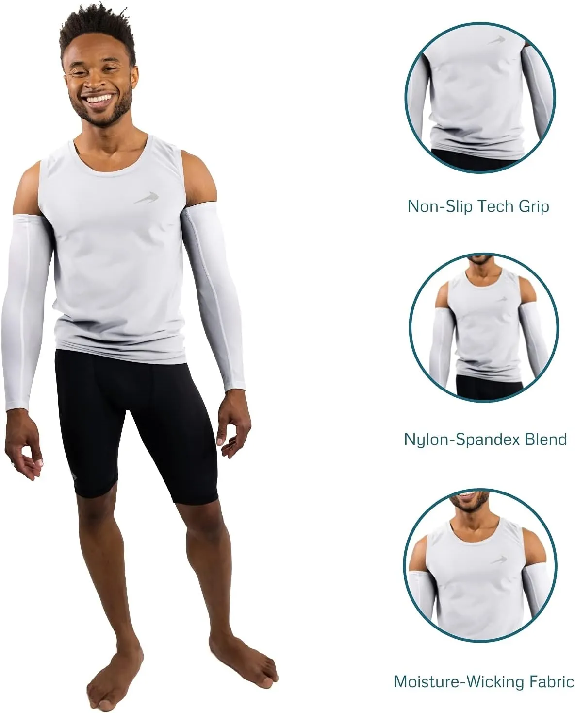 CompressionZ Men's Compression Shirt - Athletic Base Layer for Workouts Running Dry Fit Athletic Training