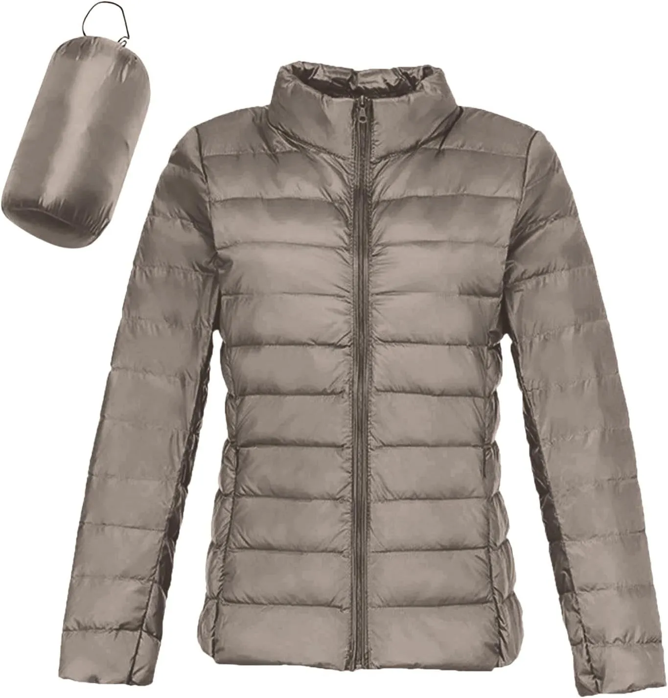 cooki Puffer Jacket Womens Packable Winter Coats for Women Slim Fit Lightweight Down Jacket Outdoor Quilted Puffer Coat