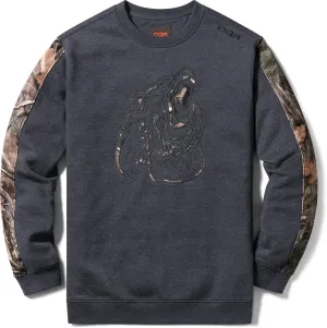 CQR Men's Fleece Crewneck Sweatshirt, Winter Outdoor Performance Pullover, Crew Fleece Lined Hunting Sweatshirts