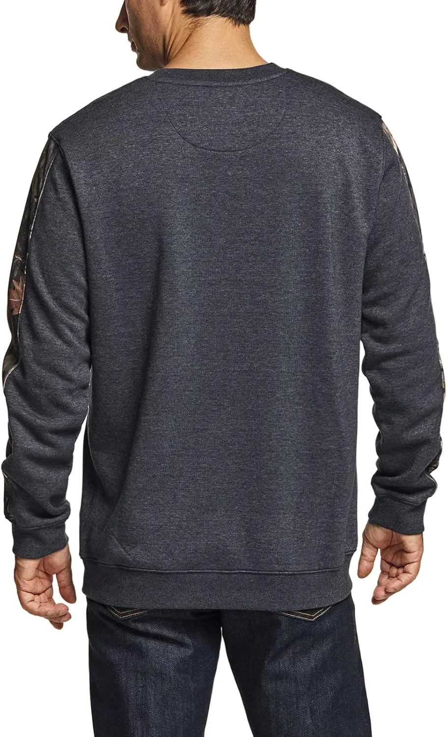 CQR Men's Fleece Crewneck Sweatshirt, Winter Outdoor Performance Pullover, Crew Fleece Lined Hunting Sweatshirts