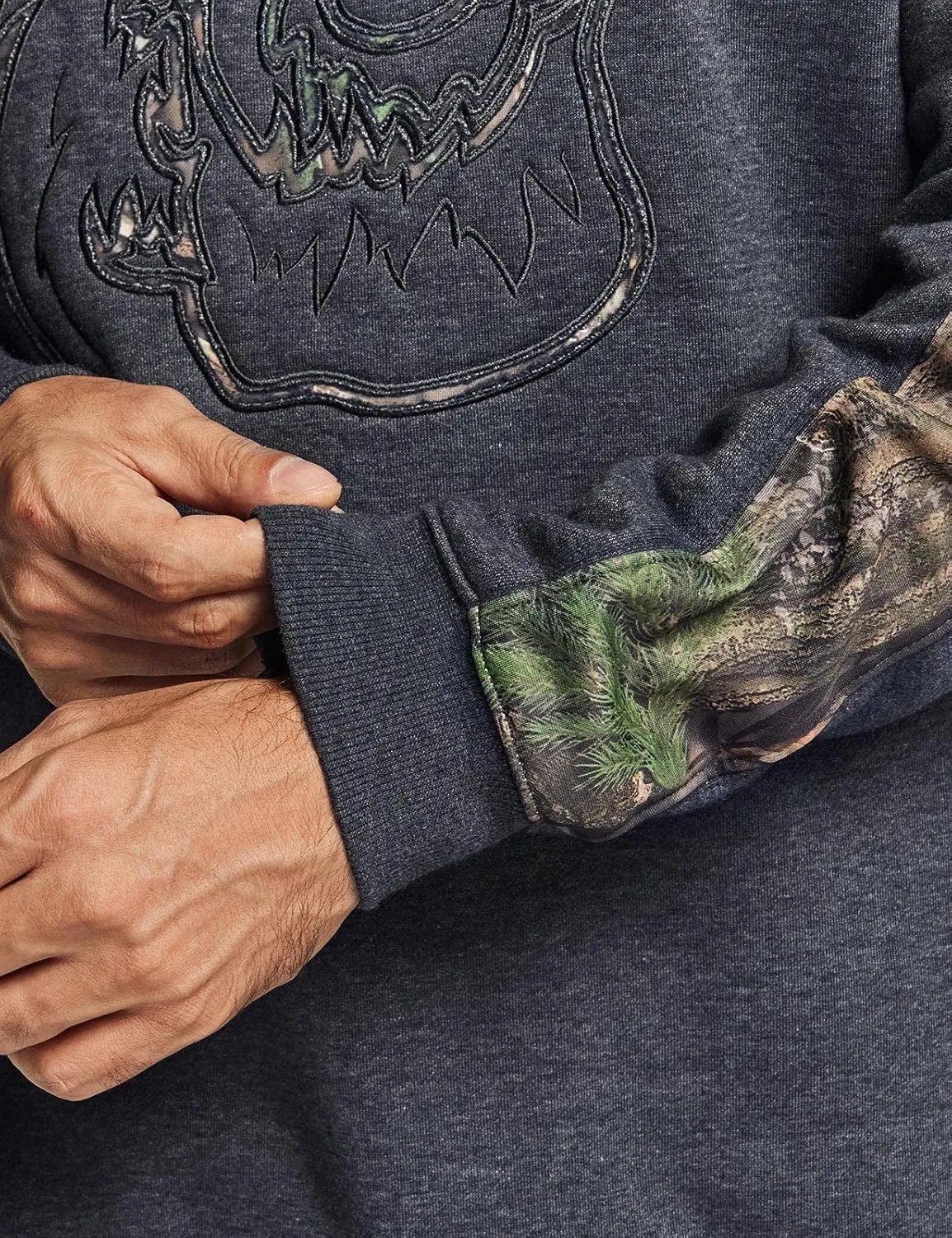 CQR Men's Fleece Crewneck Sweatshirt, Winter Outdoor Performance Pullover, Crew Fleece Lined Hunting Sweatshirts