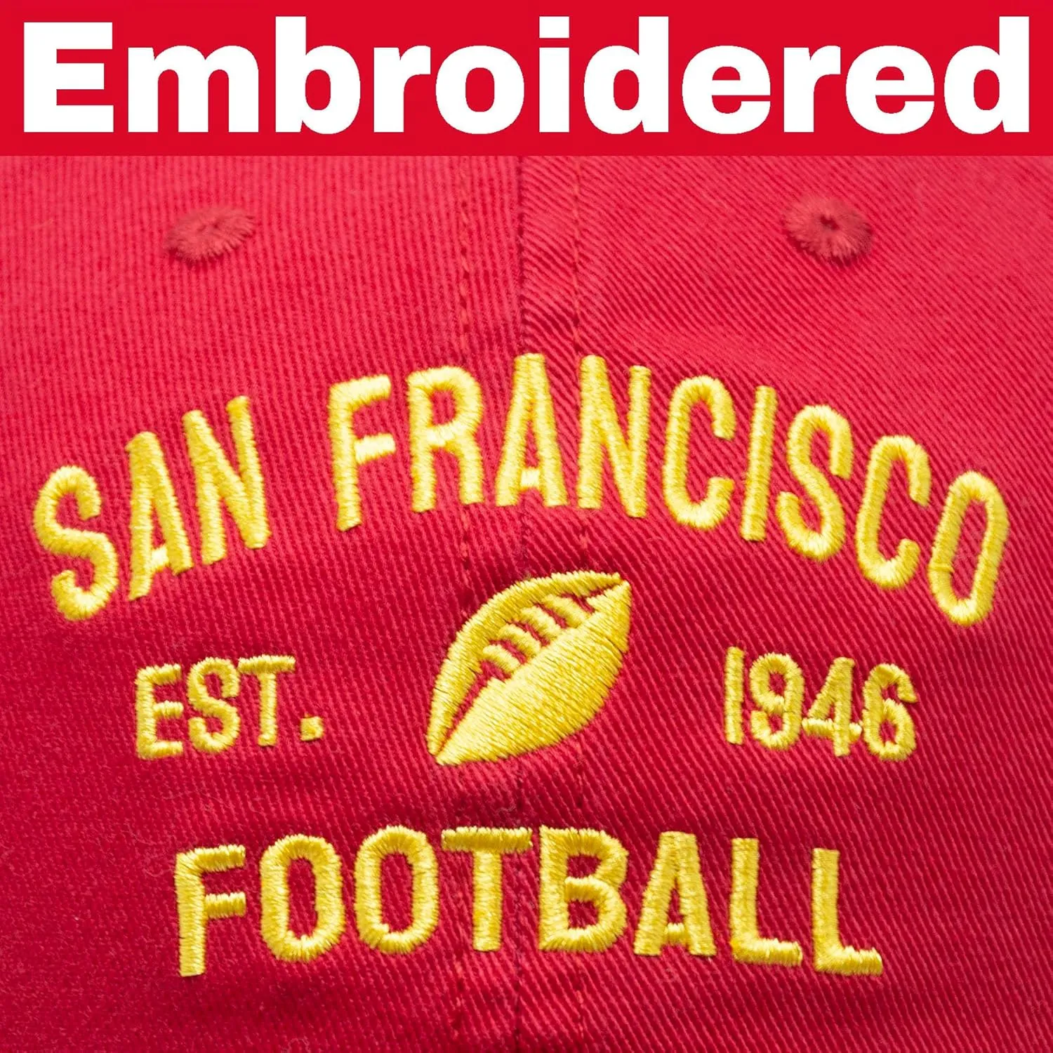 Embroidered US Cities Trucker Hat Adjustable Football Fans Baseball Cap Gifts Cotton Hat for Men Women