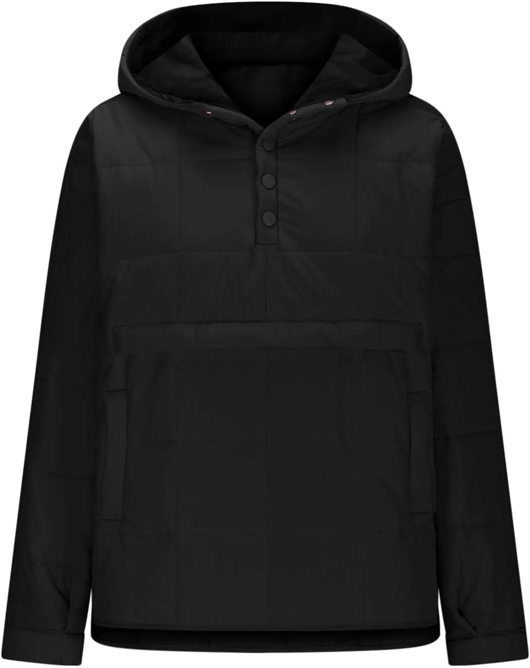 Fall Jacket Women, Warm Down Pullover Casual Puffer Buttons Outerwear Long Sleeve Slim Outerwear with Pockets