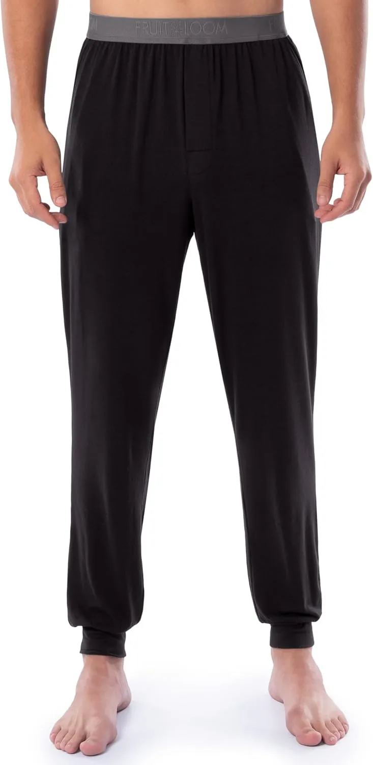 Fruit of the Loom Men's 360 Stretch 2-Pack Jogger Pajama Sleep Pant