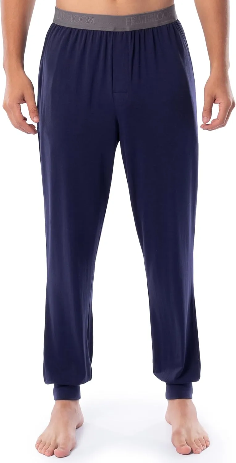 Fruit of the Loom Men's 360 Stretch 2-Pack Jogger Pajama Sleep Pant