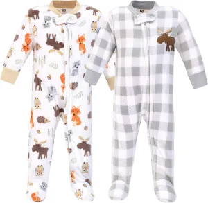 Hudson Baby Unisex Baby Fleece Sleep and Play
