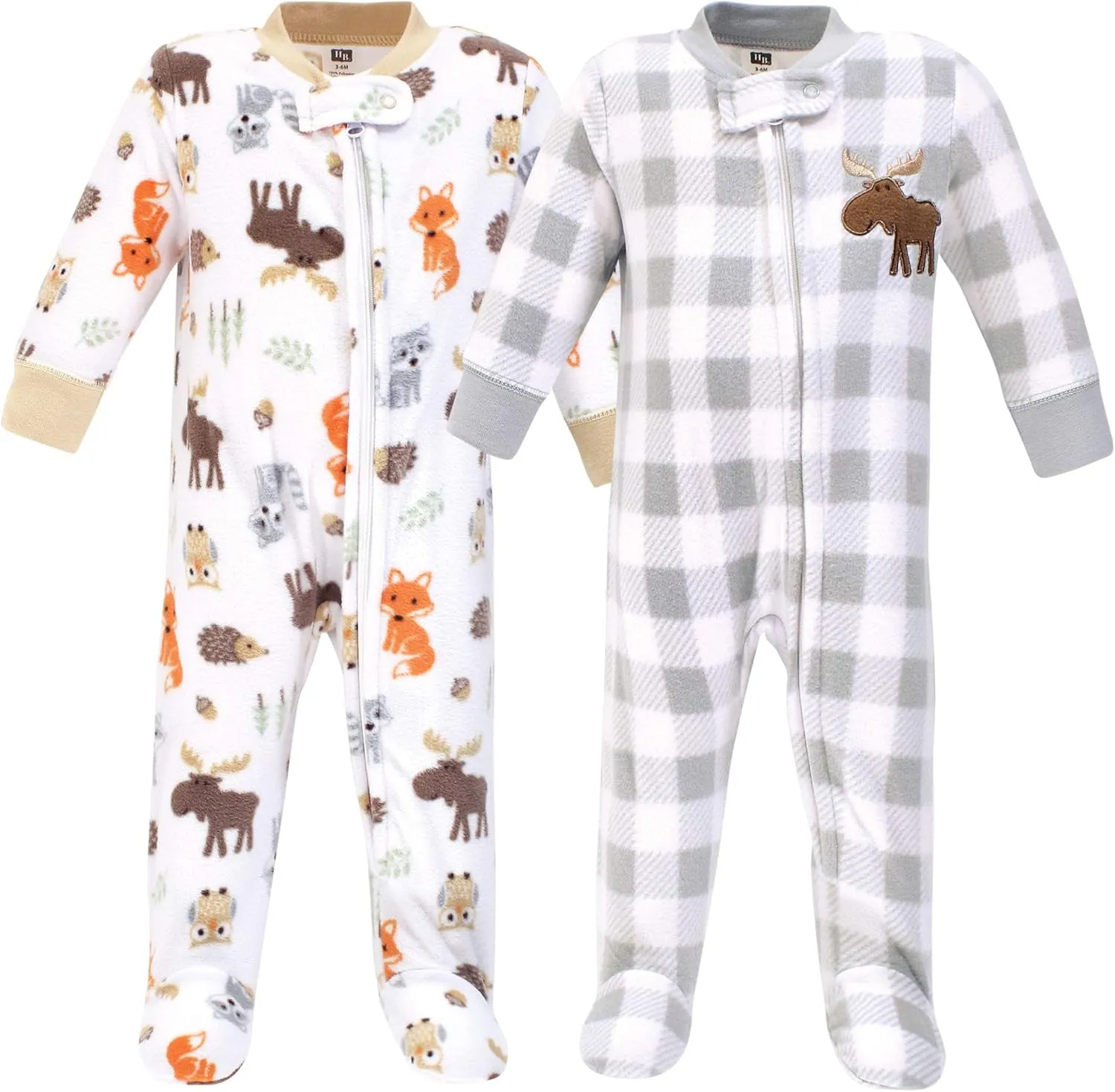 Hudson Baby Unisex Baby Fleece Sleep and Play