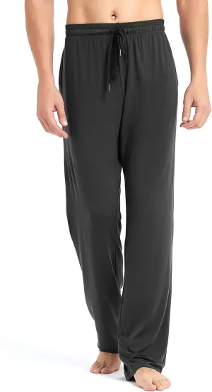 Idtswch 32/34/36/38 Long Inseam Men's Tall Extra Long Pajama Pants,Lounge Jogger Yoga Pants,Sleepwear with Pockets for Men