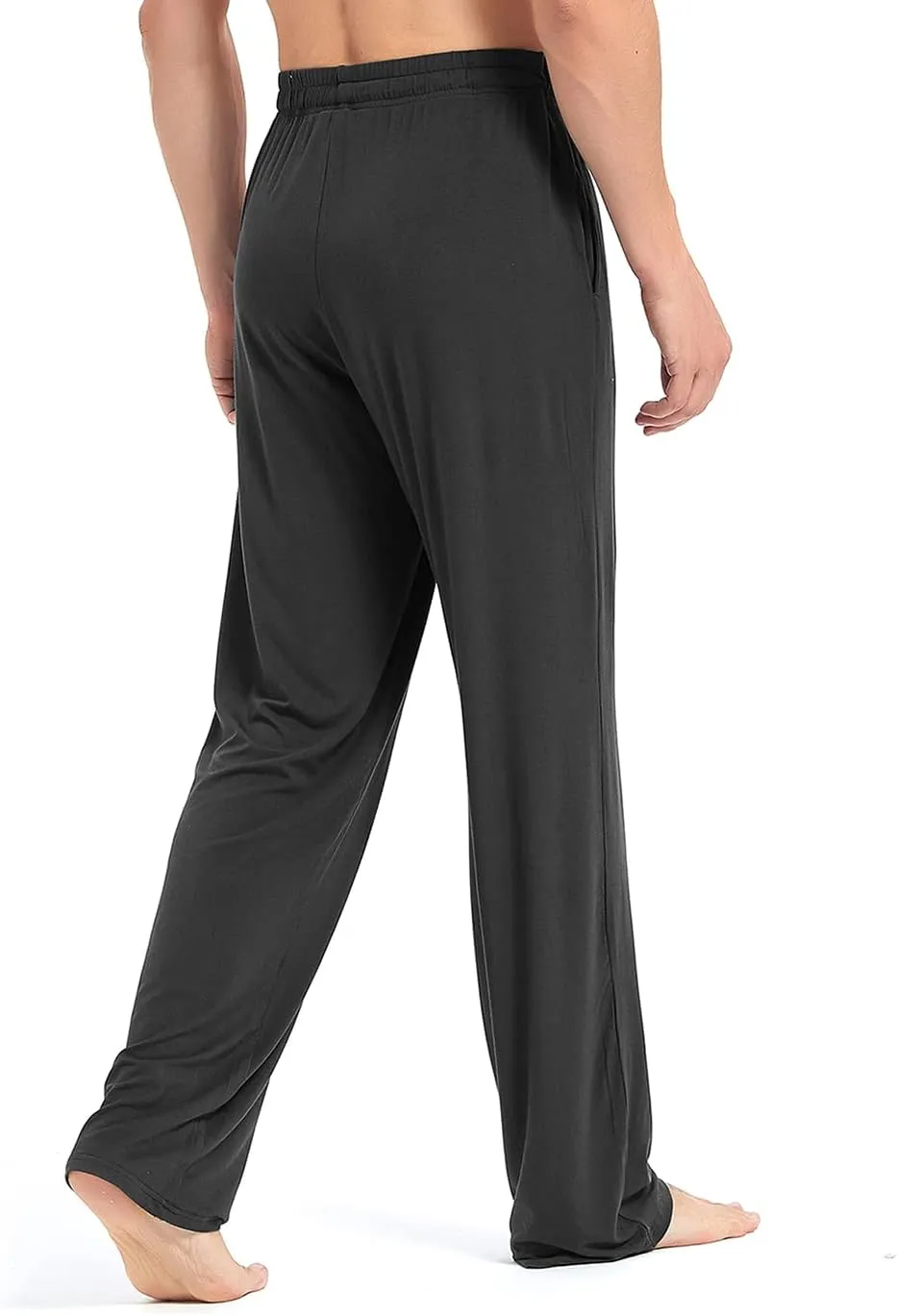 Idtswch 32/34/36/38 Long Inseam Men's Tall Extra Long Pajama Pants,Lounge Jogger Yoga Pants,Sleepwear with Pockets for Men