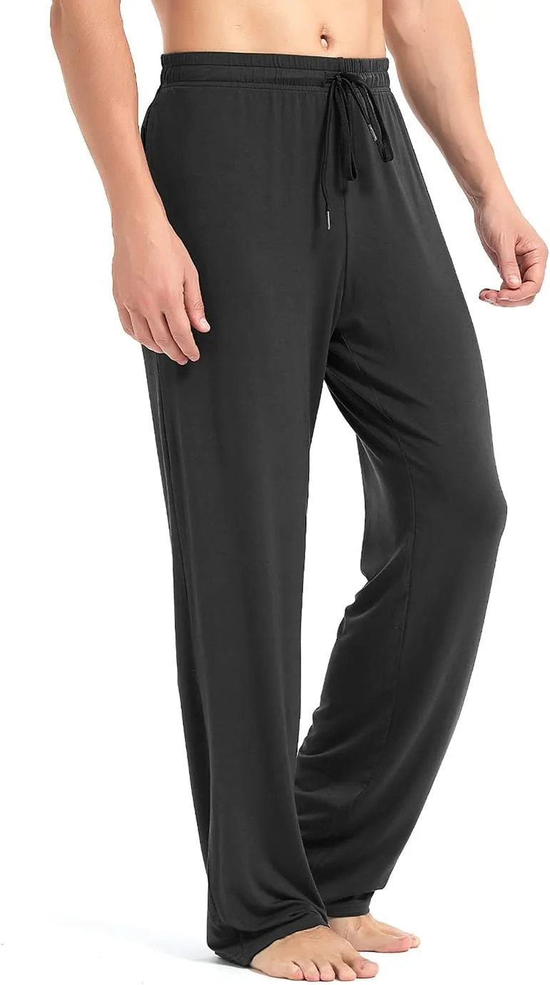 Idtswch 32/34/36/38 Long Inseam Men's Tall Extra Long Pajama Pants,Lounge Jogger Yoga Pants,Sleepwear with Pockets for Men