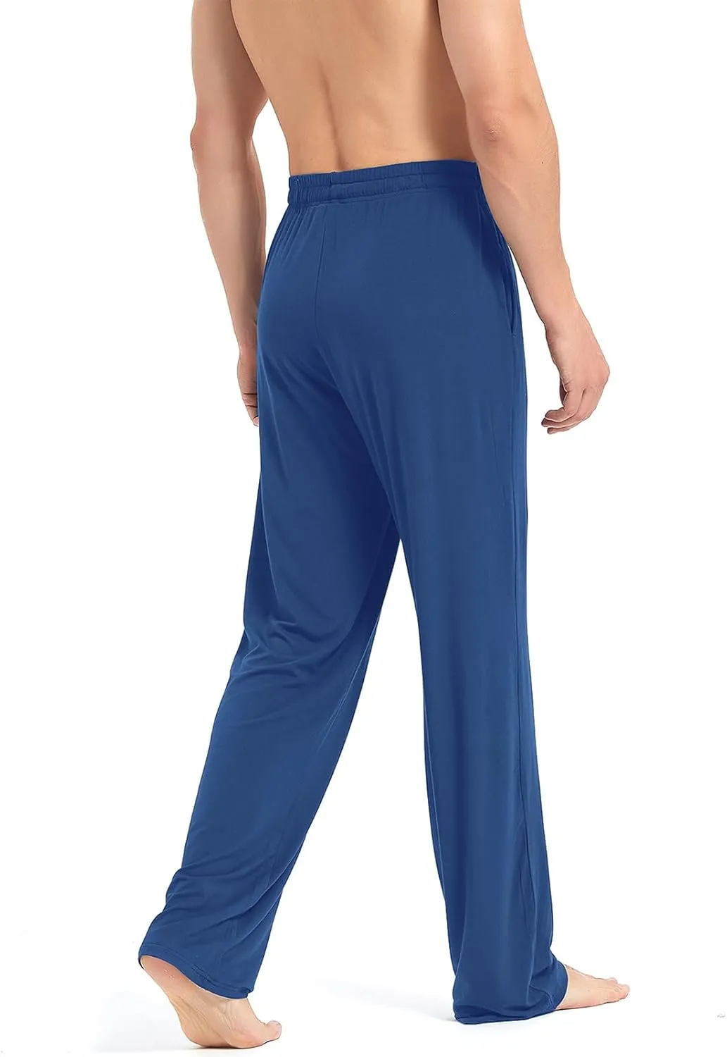 Idtswch 32/34/36/38 Long Inseam Men's Tall Extra Long Pajama Pants,Lounge Jogger Yoga Pants,Sleepwear with Pockets for Men