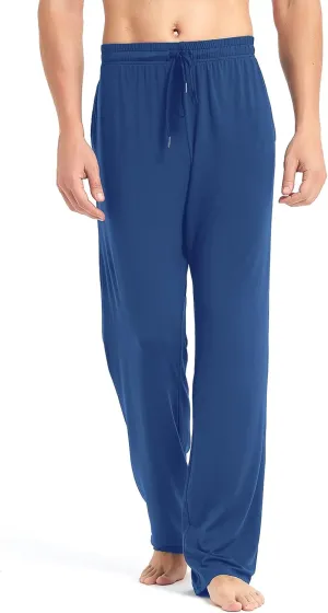 Idtswch 32/34/36/38 Long Inseam Men's Tall Extra Long Pajama Pants,Lounge Jogger Yoga Pants,Sleepwear with Pockets for Men