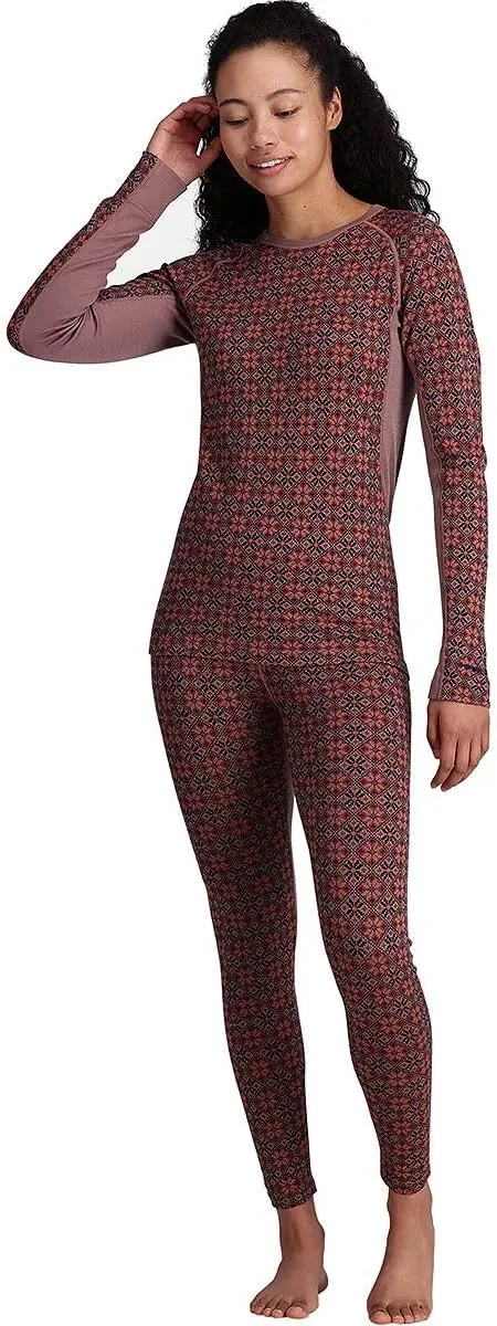 Kari Traa Rose Light Baselayer Women's Base Layer Long Sleeve Top - 100% Merino Wool Fitted Long Sleeve Knit Thermal Shirt