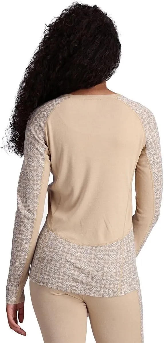 Kari Traa Rose Light Baselayer Women's Base Layer Long Sleeve Top - 100% Merino Wool Fitted Long Sleeve Knit Thermal Shirt