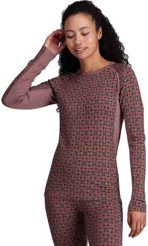 Kari Traa Rose Light Baselayer Women's Base Layer Long Sleeve Top - 100% Merino Wool Fitted Long Sleeve Knit Thermal Shirt