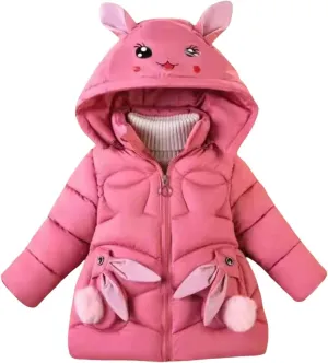 Kids Coat Winter Thick Fleece Coats Hooded Warm Puffer Jackets Baby Down Outerwear Windproof Puffer Snowsuit Outerwear