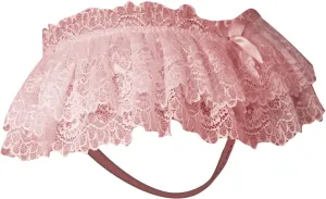 Lace Mini Skirt for Women Sexy Low Rise Pleated Ruffled Hem Y2k Skater Skirt Lingerie Nightwear Babydoll Underwear
