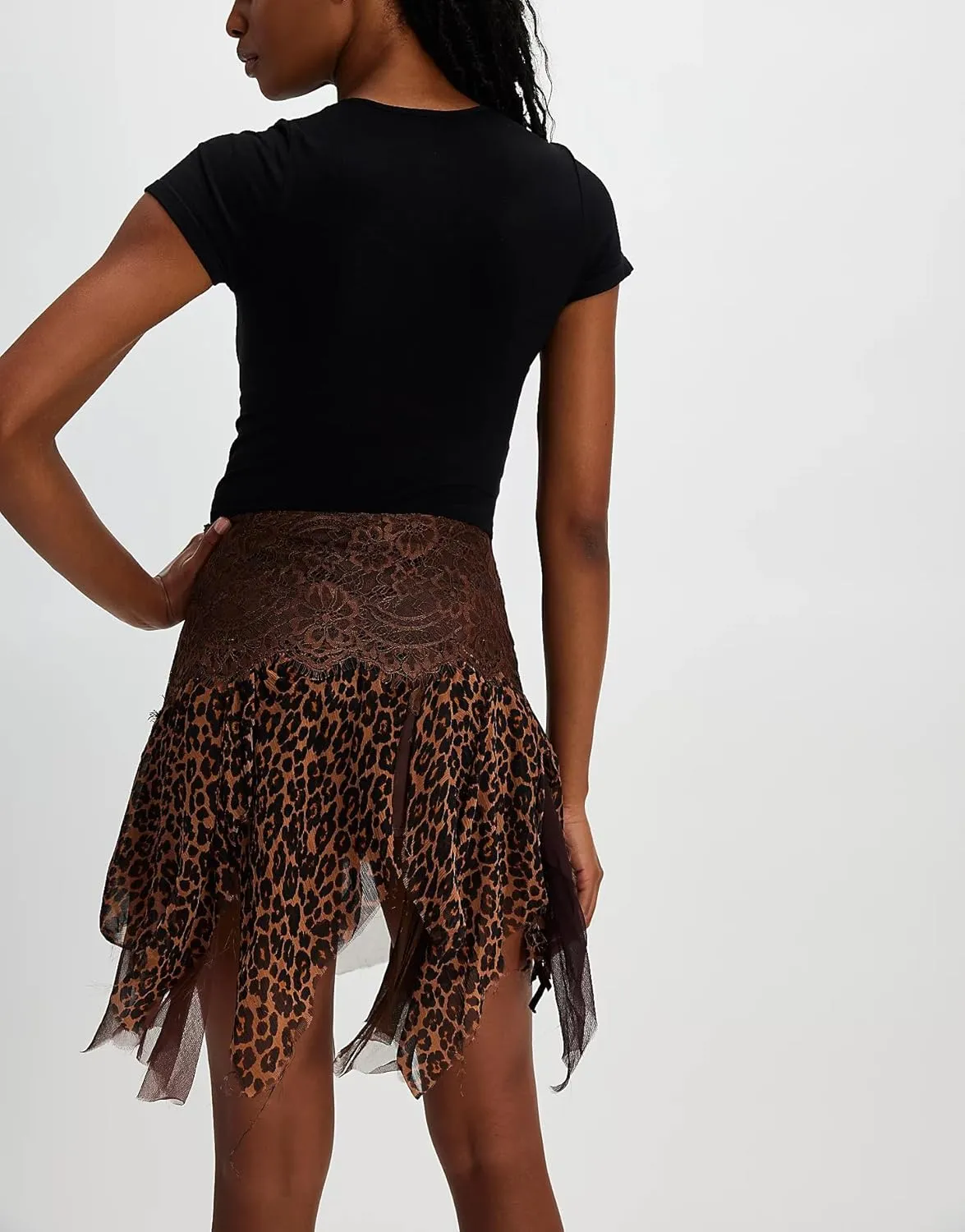 Lace Slip Skirts for Women Y2k Low Rise Tiered Mini Skirt Pleated Ruffle Floral Lace Short Skirts Summer Flowy Underskirt