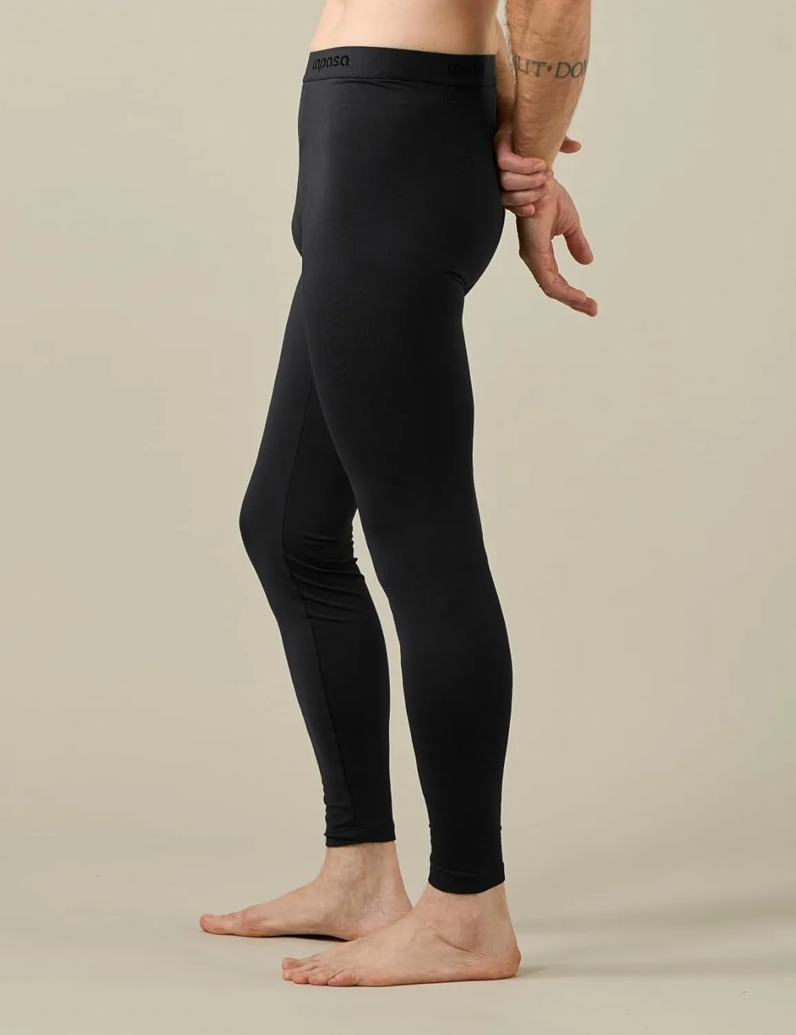 LAPASA Men's Thermal Underwear Bottom Long Johns Pants Base Layer Lightweight Midweight Heavyweight Cold Weather M10/M25/M56