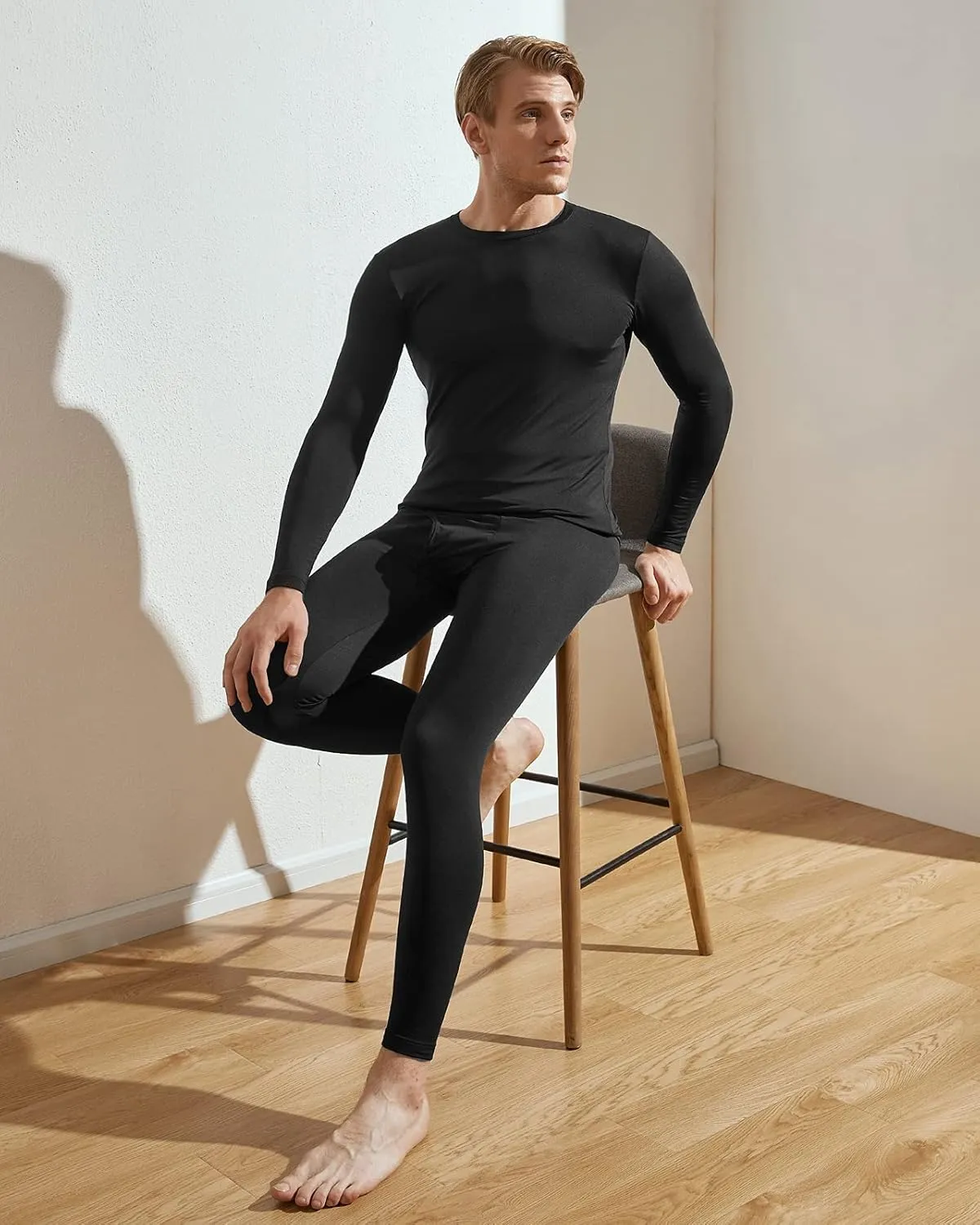 LAPASA Men's Thermal Underwear Bottom Long Johns Pants Base Layer Lightweight Midweight Heavyweight Cold Weather M10/M25/M56