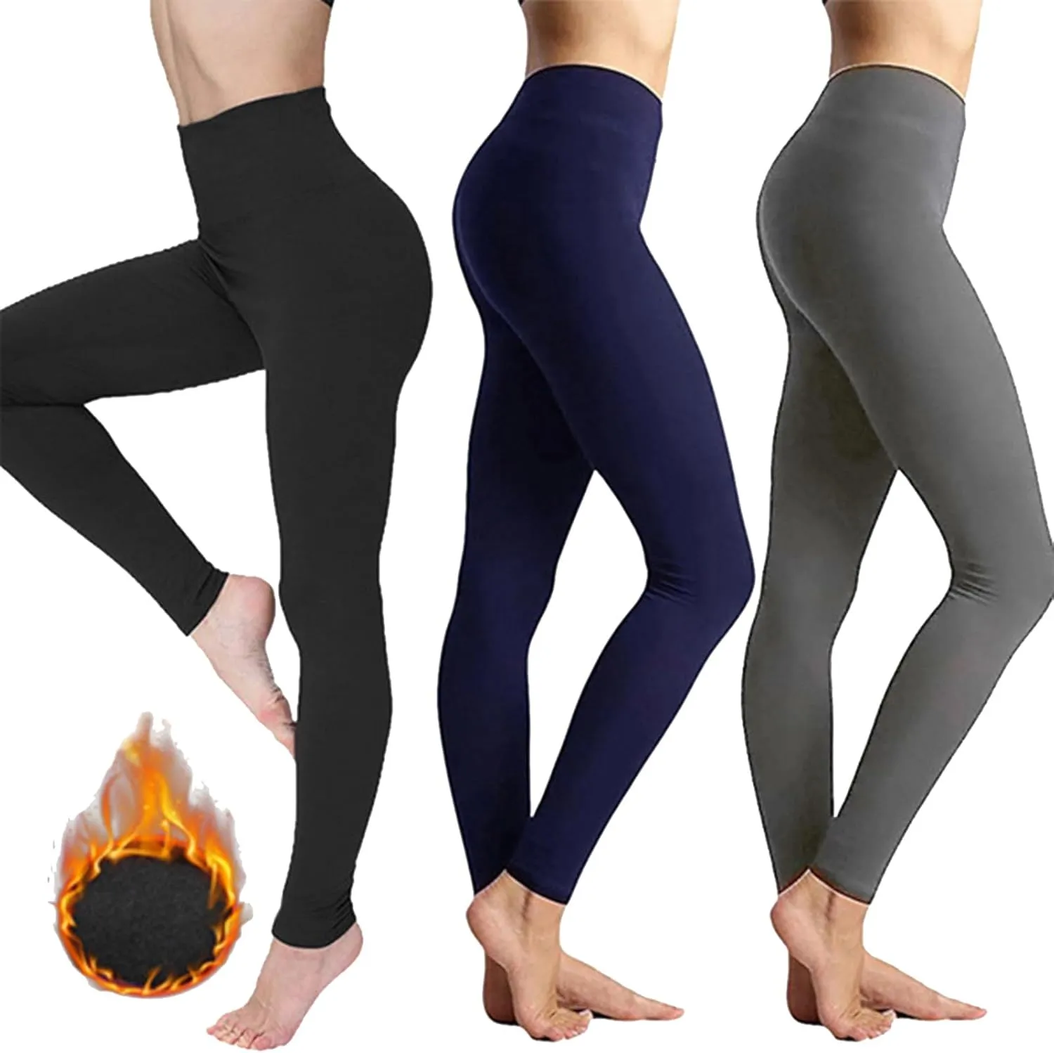 Leggings Workout Fitness Running High Waist Yoga Pants Wide Leg Pants for Women Black Thick Leggings for Women Plus