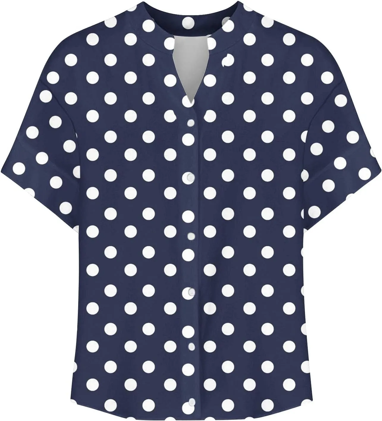 Linen Shirt for Women Loose Roll Up Short Sleeve Blouse Notch V Neck Button Tunic Tops Cute Print T-Shirt Summer 2025