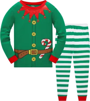 Little Boys Girls Christmas Pajamas Sets for Toddler 100% Cotton Dinosaur Starry Sleepwear Long Sleeve 2 pcs kids Clothes Pjs