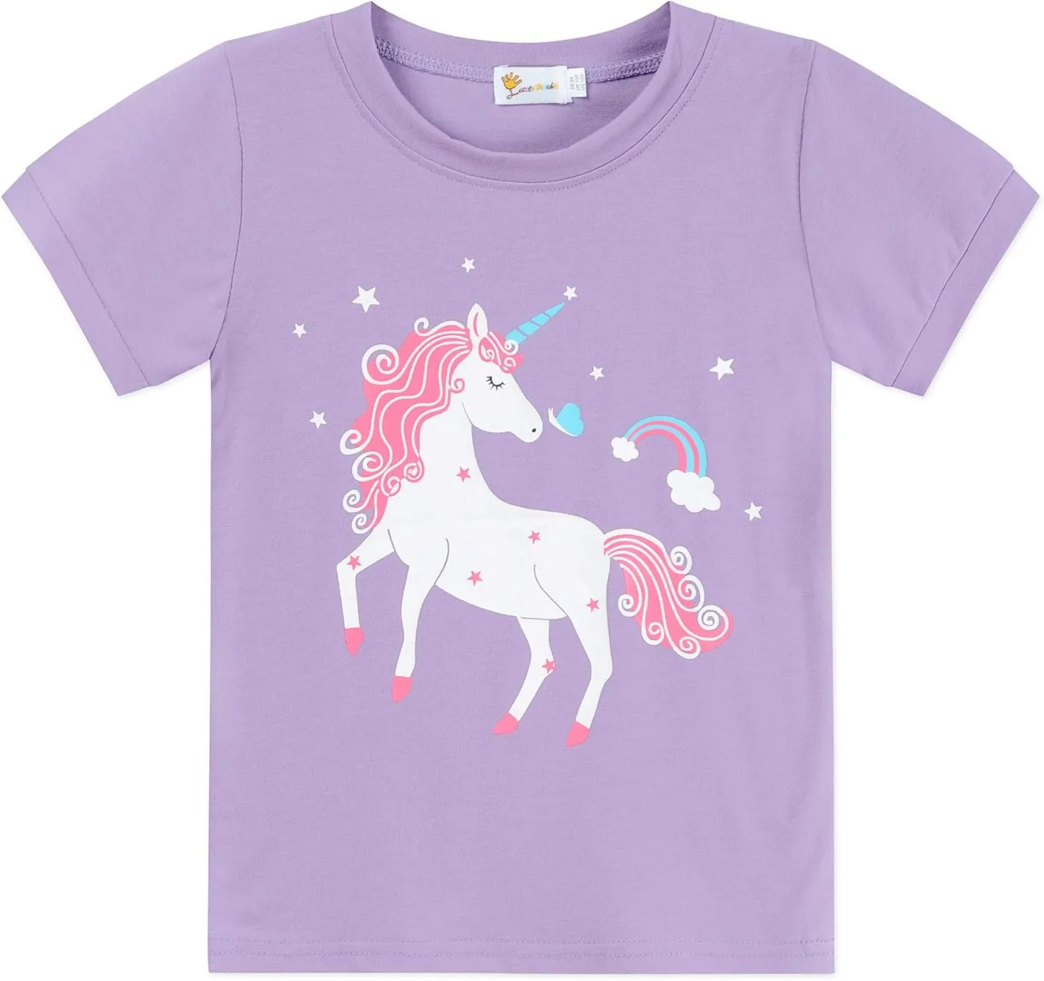 Little Girls Summer Pajamas Toddler Shorts Sets Unicorn Sleepwear for Kids Cotton Dinosaur Pjs 2 Piece Clothes 2-7 Years
