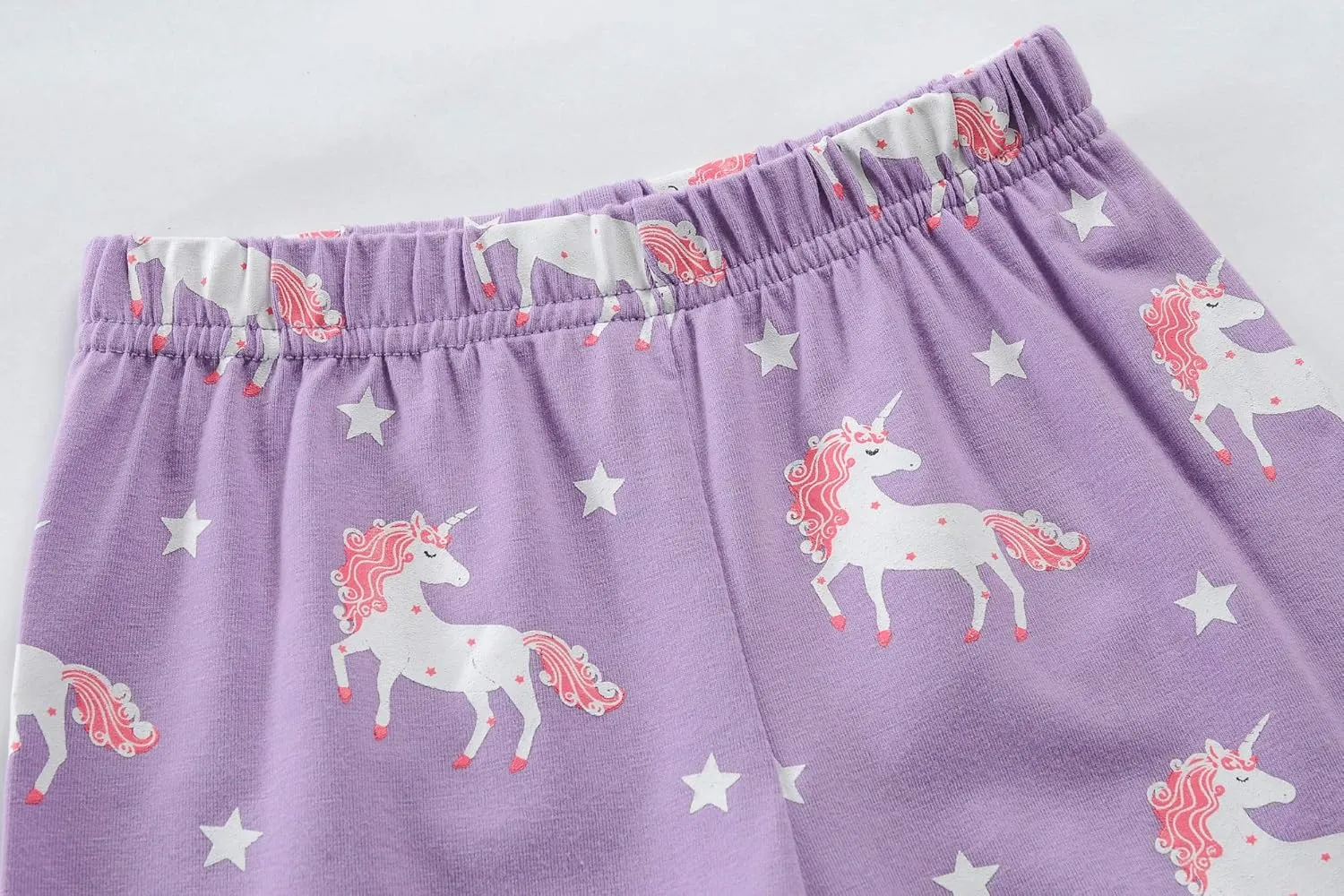 Little Girls Summer Pajamas Toddler Shorts Sets Unicorn Sleepwear for Kids Cotton Dinosaur Pjs 2 Piece Clothes 2-7 Years