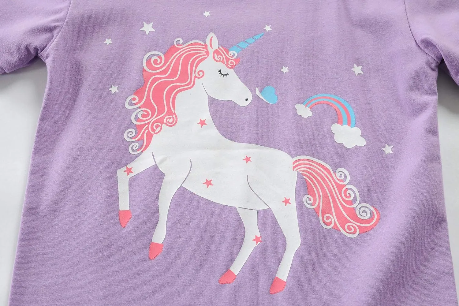 Little Girls Summer Pajamas Toddler Shorts Sets Unicorn Sleepwear for Kids Cotton Dinosaur Pjs 2 Piece Clothes 2-7 Years