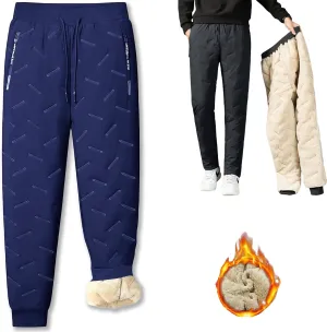 Maidenfit Fleeceactive - Unisex Fleece-Lined Waterproof Pants, Maidenfit Fleece Lined Joggers, Warm & Comfort