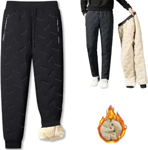 Maidenfit Fleeceactive - Unisex Fleece-Lined Waterproof Pants, Maidenfit Fleece Lined Joggers, Warm & Comfort