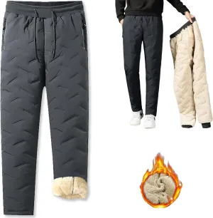 Maidenfit Fleeceactive - Unisex Fleece-Lined Waterproof Pants, Maidenfit Fleece Lined Joggers, Warm & Comfort