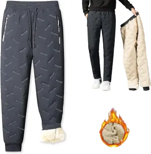 Maidenfit Fleeceactive - Unisex Fleece-Lined Waterproof Pants, Maidenfit Fleece Lined Joggers, Warm & Comfort