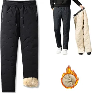 Maidenfit Fleeceactive - Unisex Fleece-Lined Waterproof Pants, Maidenfit Fleece Lined Joggers, Warm & Comfort