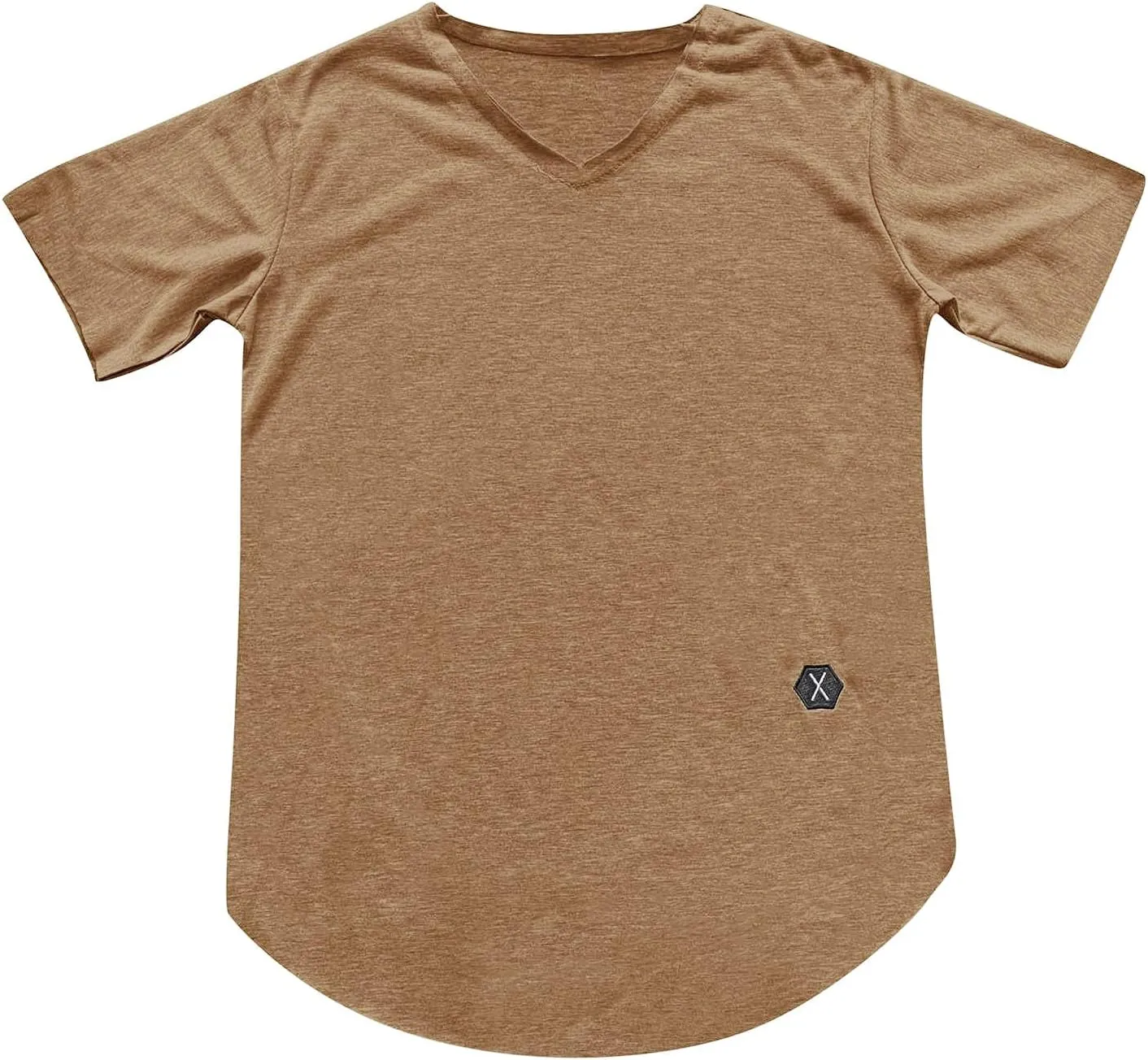 Men's Regular Fit Short Sleeve Workout Muscle T-Shirts V Neck Fashion Hipster Summer Athletic Tops