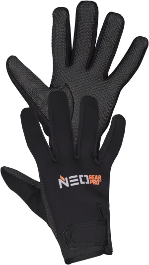 Operator Fleece Lining Glove | Black | Neoprene Material | Fully Windproof | Fleece Lining | Shark Skin Palm
