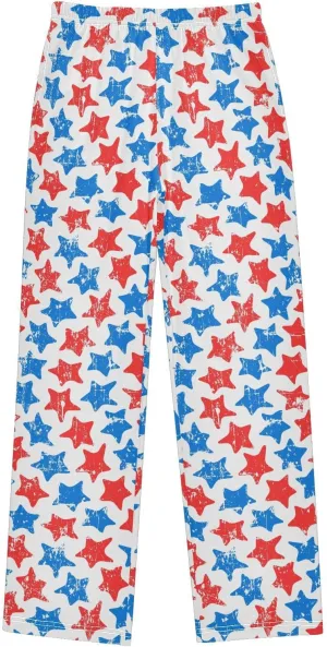 Pigsaly Boys' Pants Colorful Grunge Stars Strip Long Bottoms Usa Flag Independence Day Jogger Pants Elastic Waist Trousers S