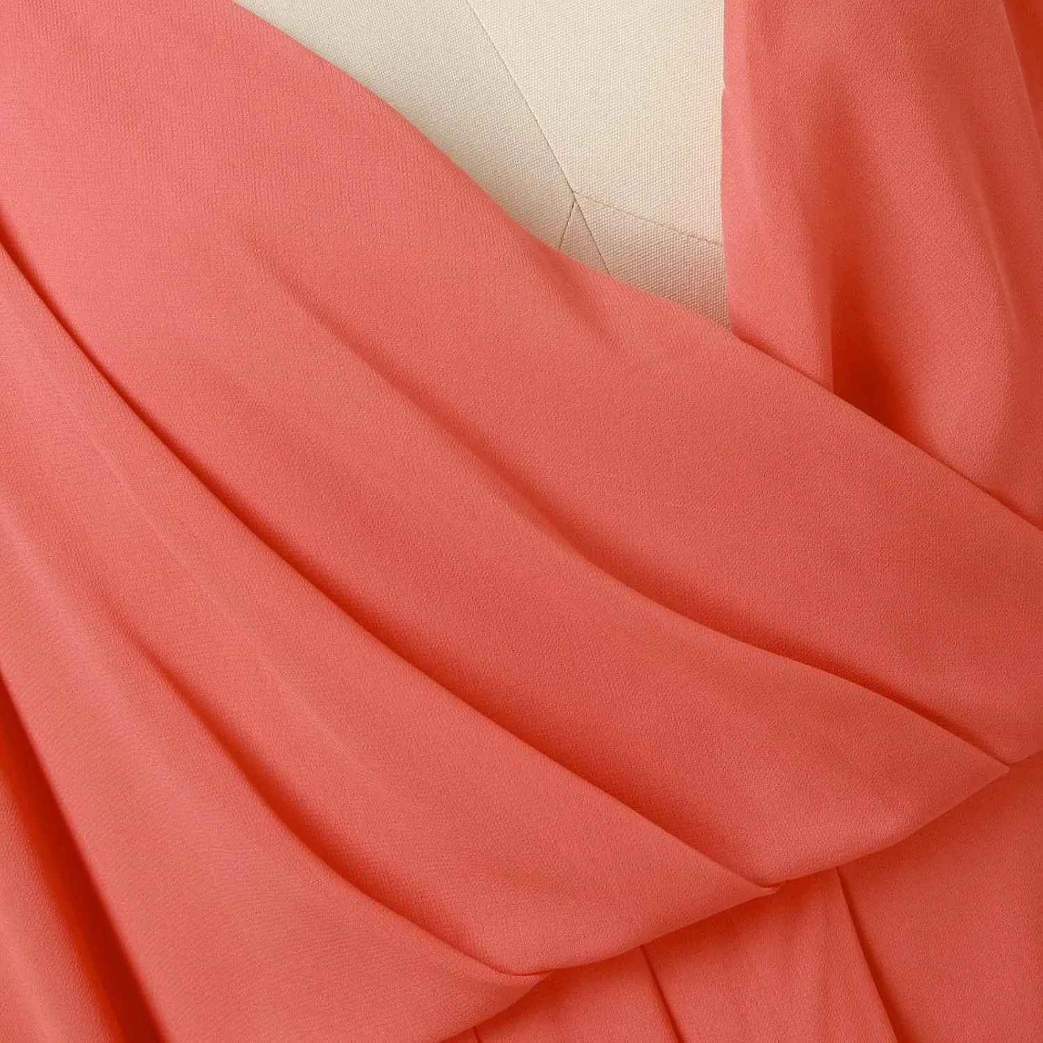 PTOLOCIF Wedding Guest Dresses for Women, Elegant Chiffon Party Long Dress Wrap V Neck Long Sleeve Pleated A-Line Flowy Dress