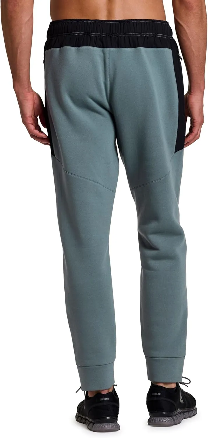 RBX Fleece Joggers for Men, Men's Fleece Sweatpants with Bonded Zipper Pockets, Cotton Blend Fleece Jogger Pants
