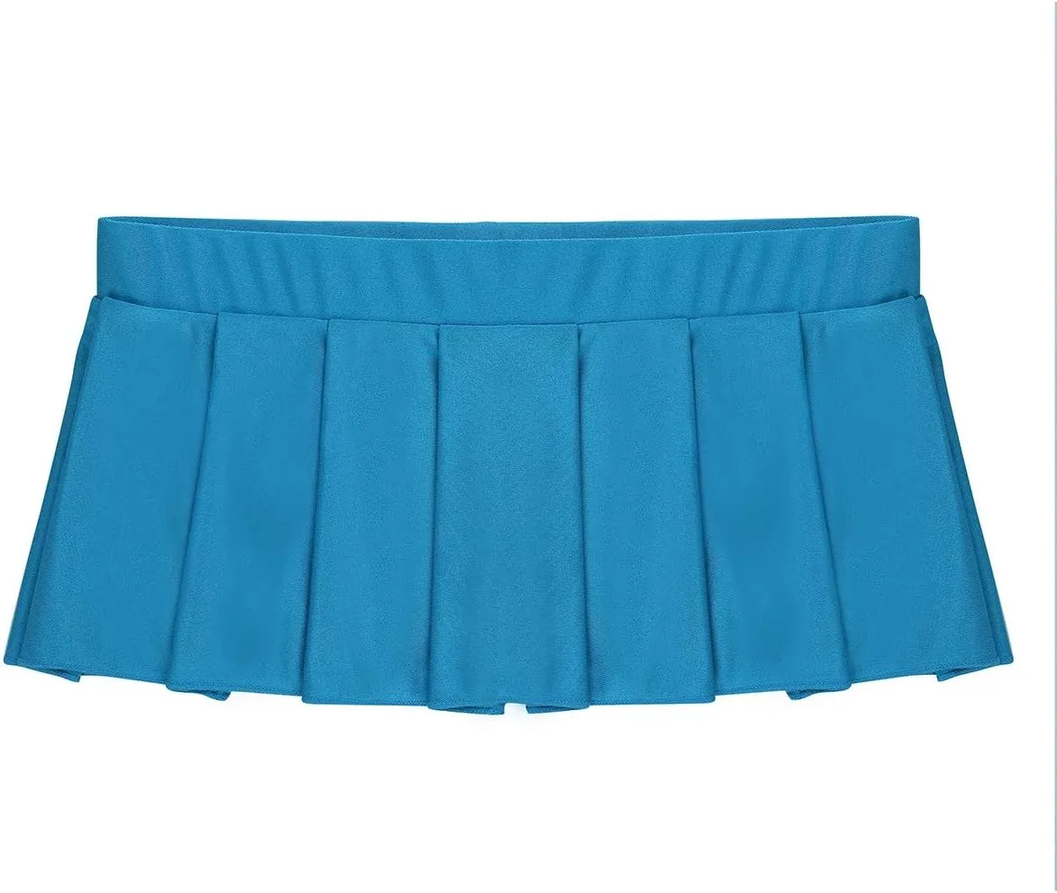 Sexy Women's Schoolgirl Ruffle Role Playing Pleated Mini Skirt Dress Nightwear Lingerie