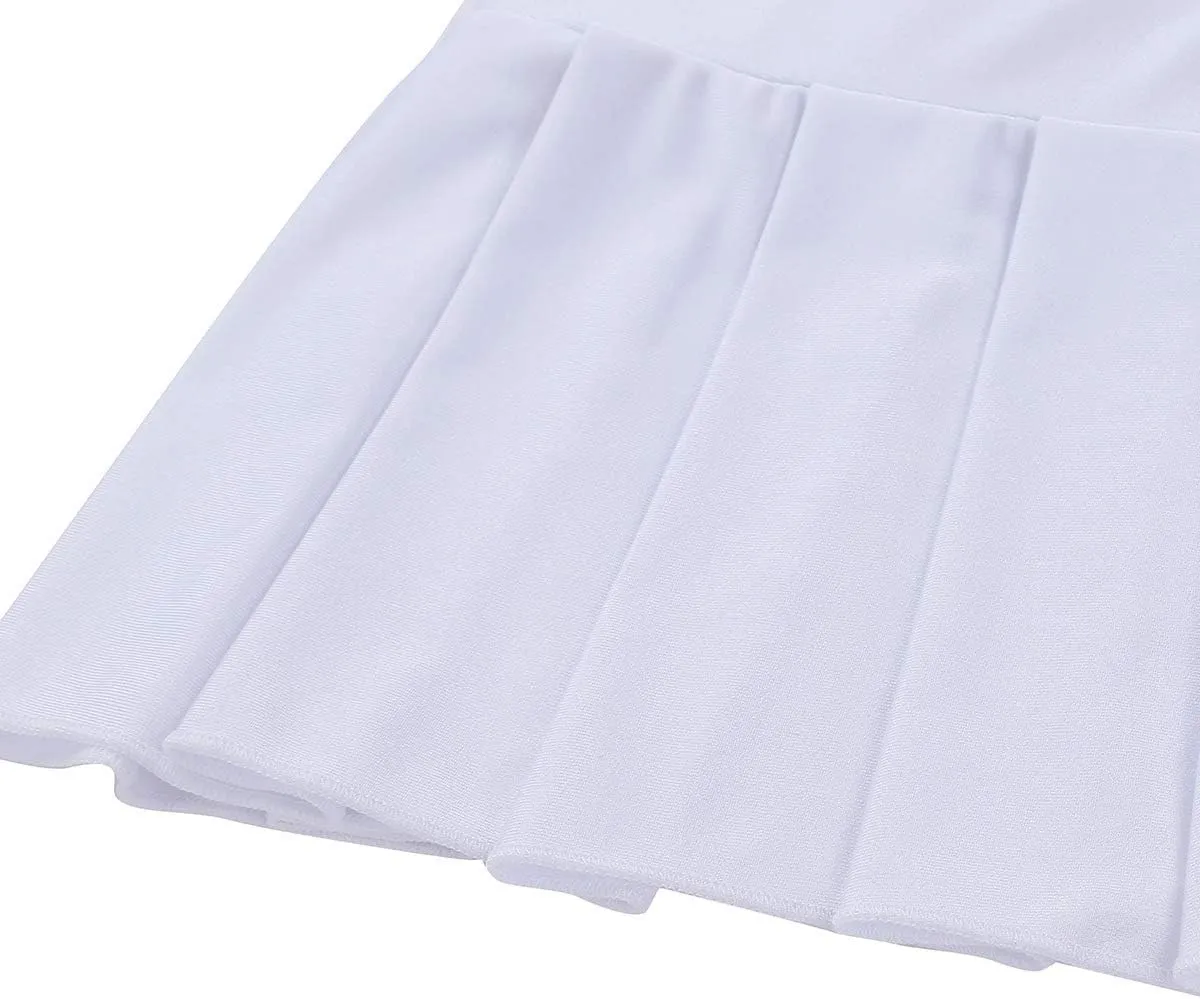 Sexy Women's Schoolgirl Ruffle Role Playing Pleated Mini Skirt Dress Nightwear Lingerie